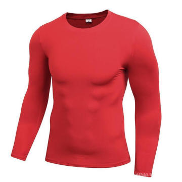 Homme Fitness &amp; Sports Clothing T-shirt à séchage rapide à manches longues